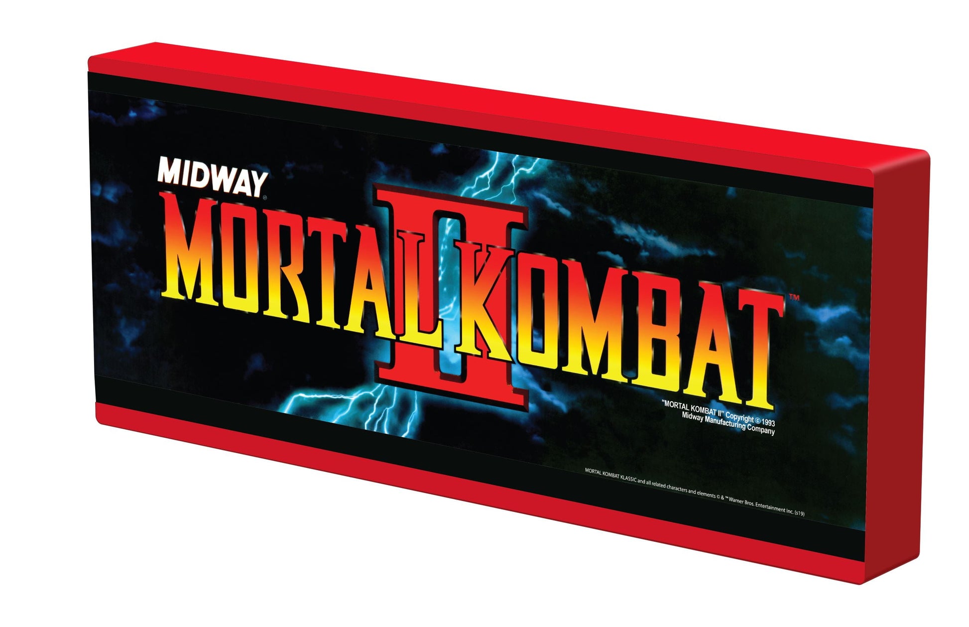 Mortal Kombat II Light up Wall Mounted Marquee (24In X 10In)